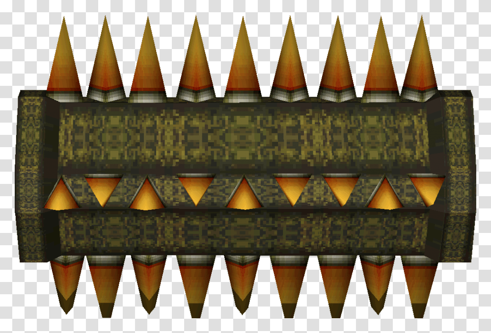 St Rolling Spike Model 2d Floor Spikes, Triangle, Cone, Ammunition, Weapon Transparent Png