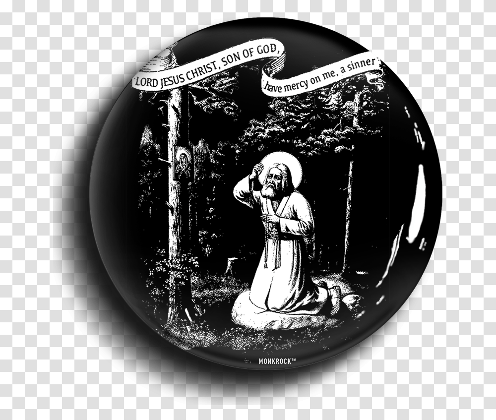 St Seraphim Of Sarov Jesus Prayer ButtonClass Illustration, Person, Coin Transparent Png