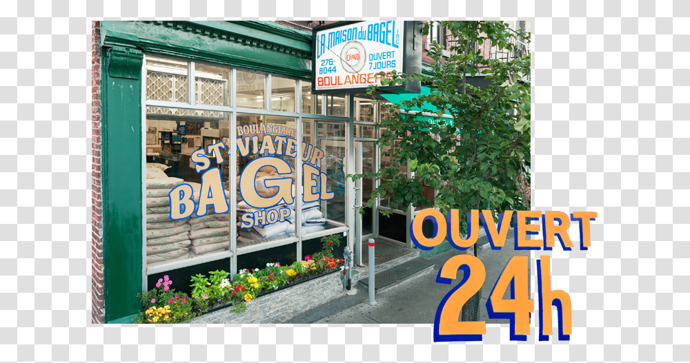 St Viateur Bagel Landmark Bagel Shop Montreal Bagel Shop, Banner, Outdoors, Building Transparent Png