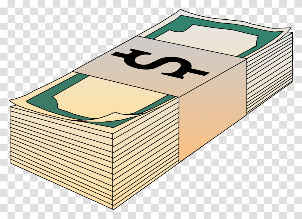 Stack Of Bills Money, Number, Paper Transparent Png