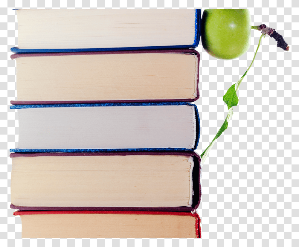 Stack Of Books Clipart Apple Books Top View, Plant, Box, Fruit Transparent Png