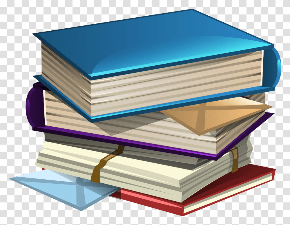 Stack Of Books Clipart Blue Background Books Clipart, Box, Tabletop, Furniture Transparent Png