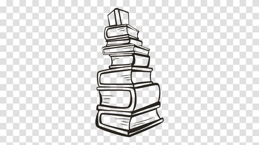 Stack Of Books In Black And White, Cushion, Piano, Leisure Activities, Musical Instrument Transparent Png