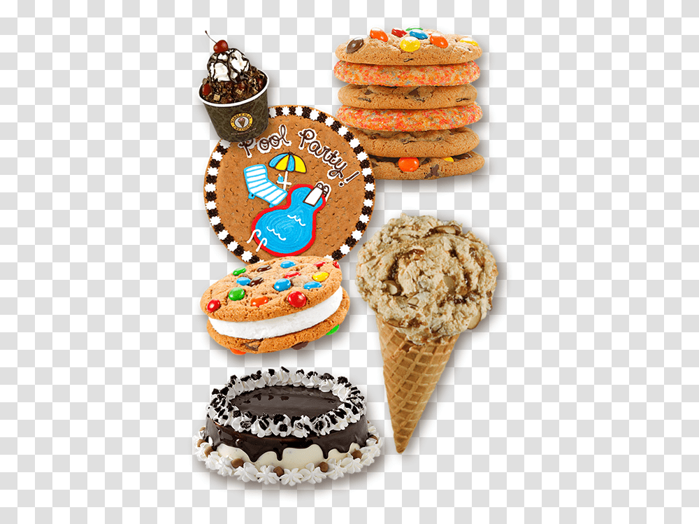Stack Of Cookies Cookie Cake, Cream, Dessert, Food, Icing Transparent Png