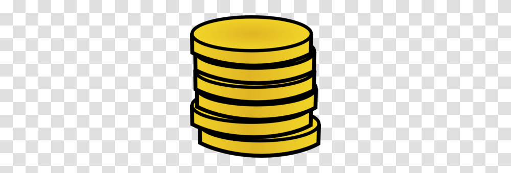 Stack Of Gold Coins Clipart, Money, Lamp, Tin Transparent Png
