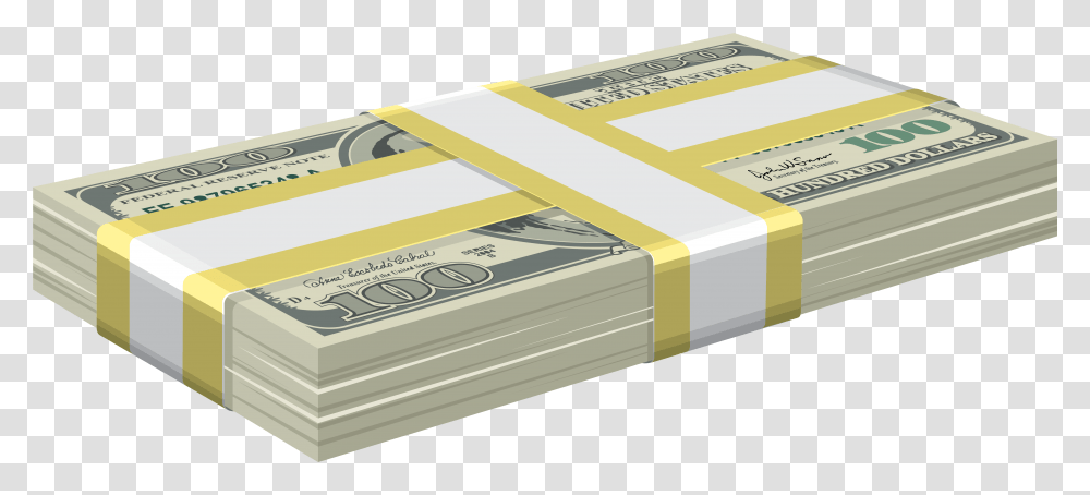 Stack Of Money Bundle Of Dollars, Box, Machine, Paper Transparent Png