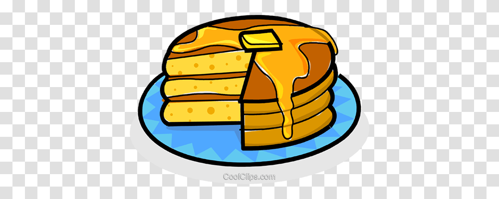 Stack Of Pancakes With Maple Syrup Royalty Free Vector Clip Art, Helmet, Bread, Food, Animal Transparent Png