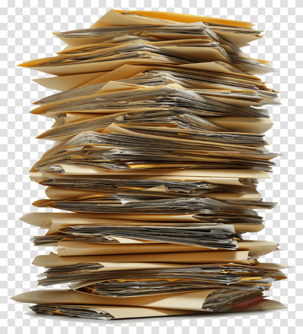 Stack Of Papers Messy Stack Of Paper, Page, Document, Newspaper Transparent Png
