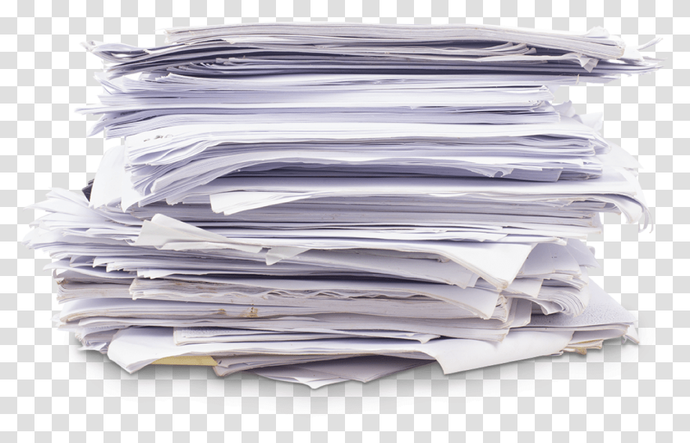 Stack Of Papers Office Paper Waste, Page, Document, Bird Transparent Png