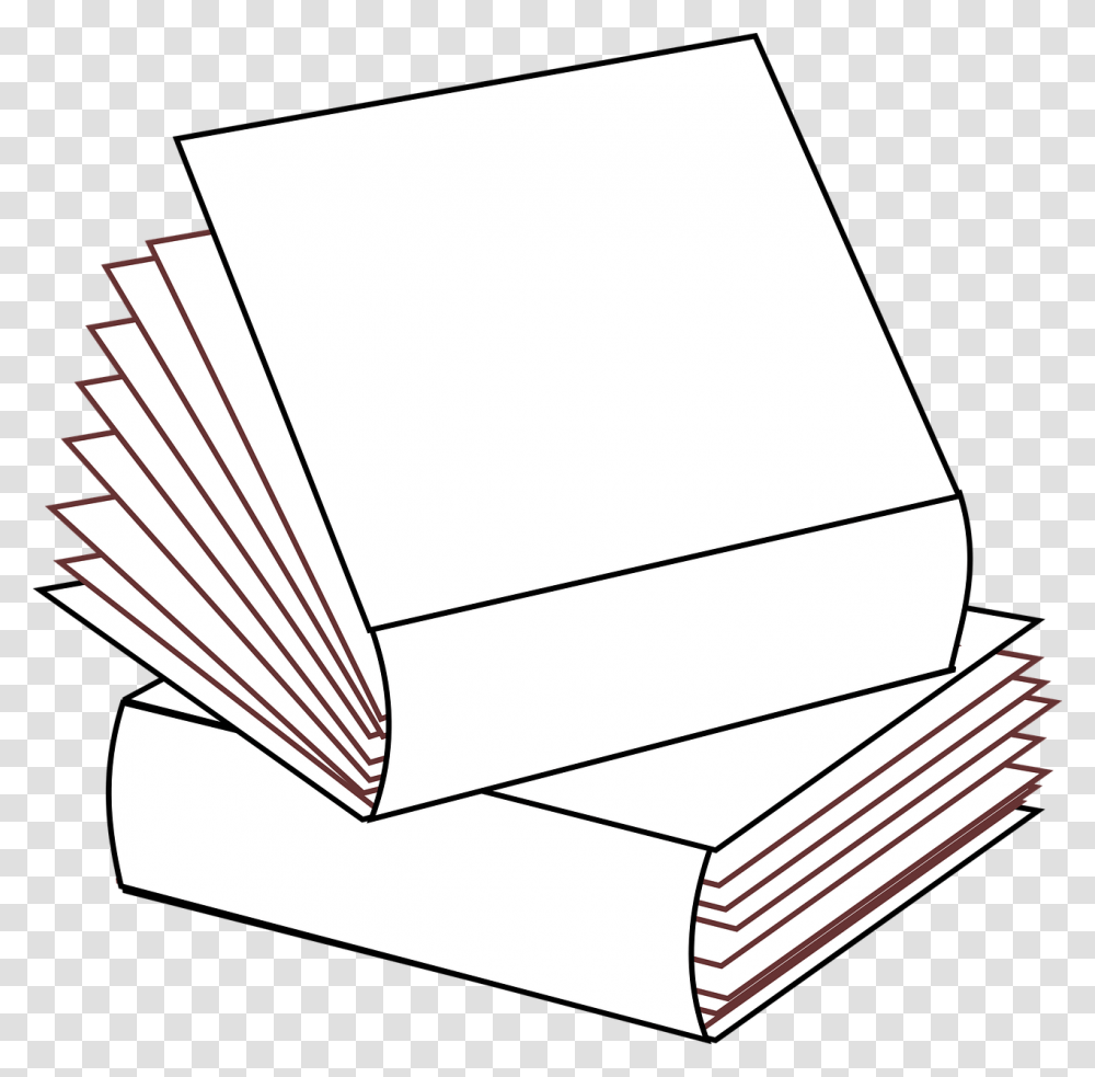 Stacked 2 Books No Colorsstacked Booksmultiple Booksbooks Book, Paper, Box, Page Transparent Png