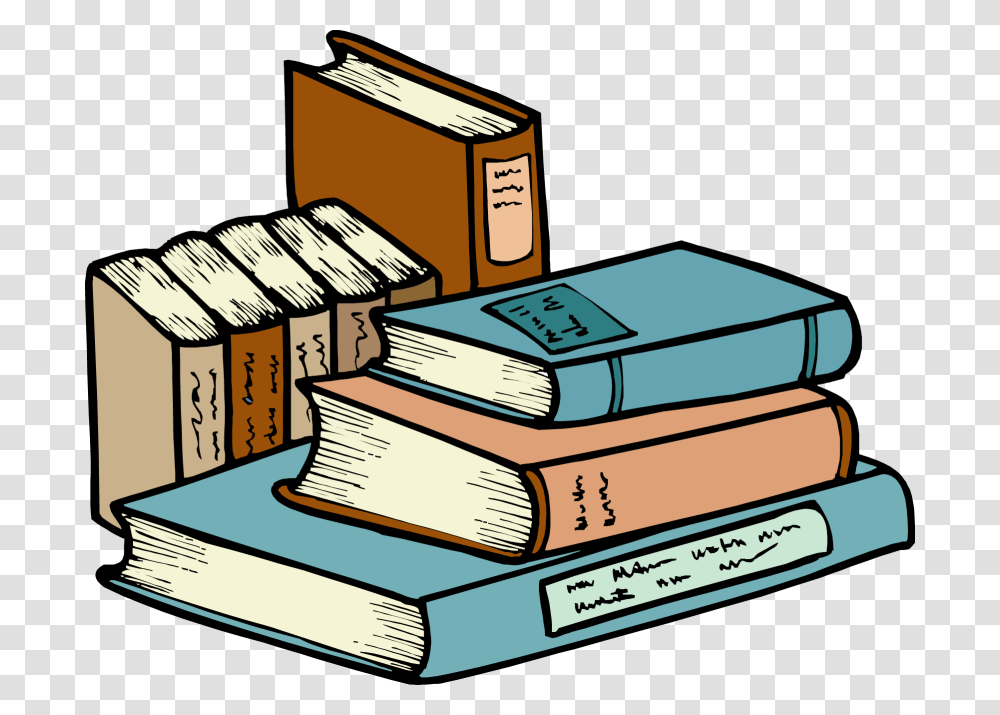 Stacked Books Clipart, Novel Transparent Png
