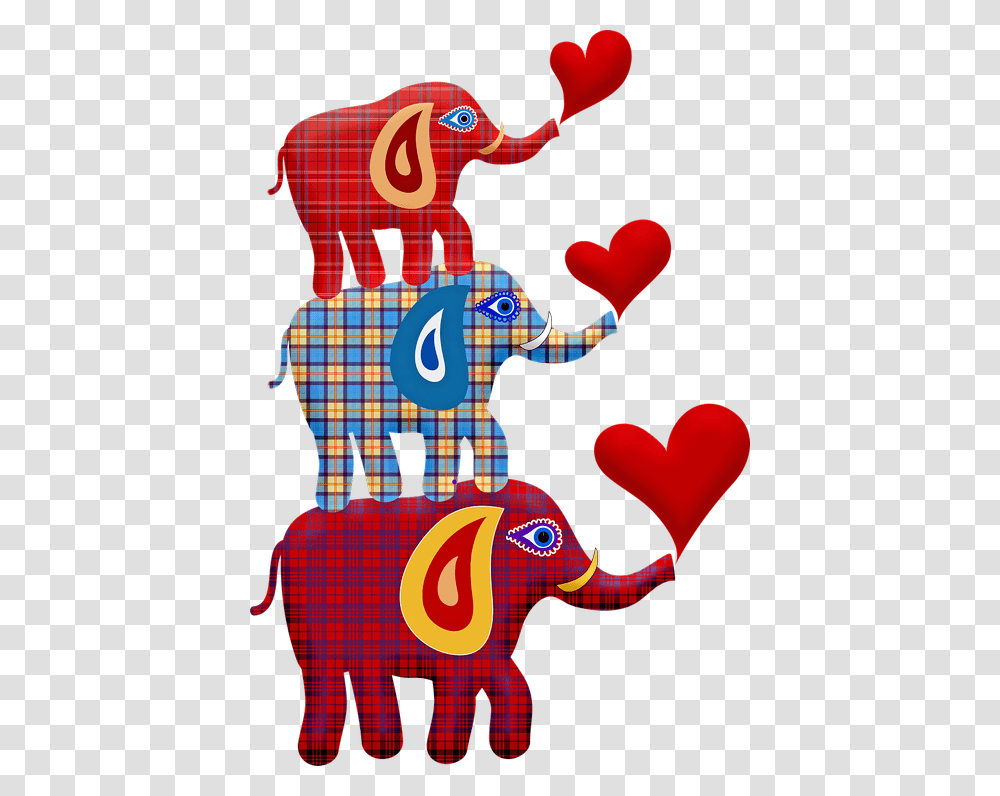 Stacked Elephant Elephant Toy Plaid Elephant Giovedi Buongiorno Vintage, Leisure Activities, Person, Human, Robot Transparent Png