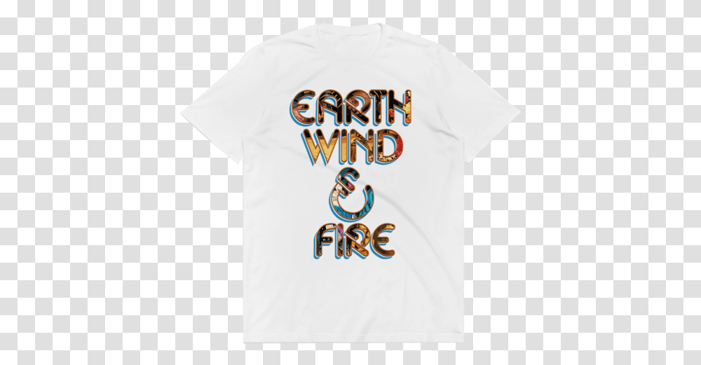 Stacked Logo Foil Tee Apparel Earth Wind & Fire Earth Wind And Fire Merchandise, Clothing, T-Shirt, Text, Word Transparent Png