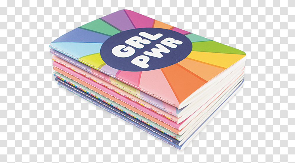 Stacked Pocket Pal Journals Grl Pwr Lined Paper Pocket, Book, Advertisement, Poster Transparent Png