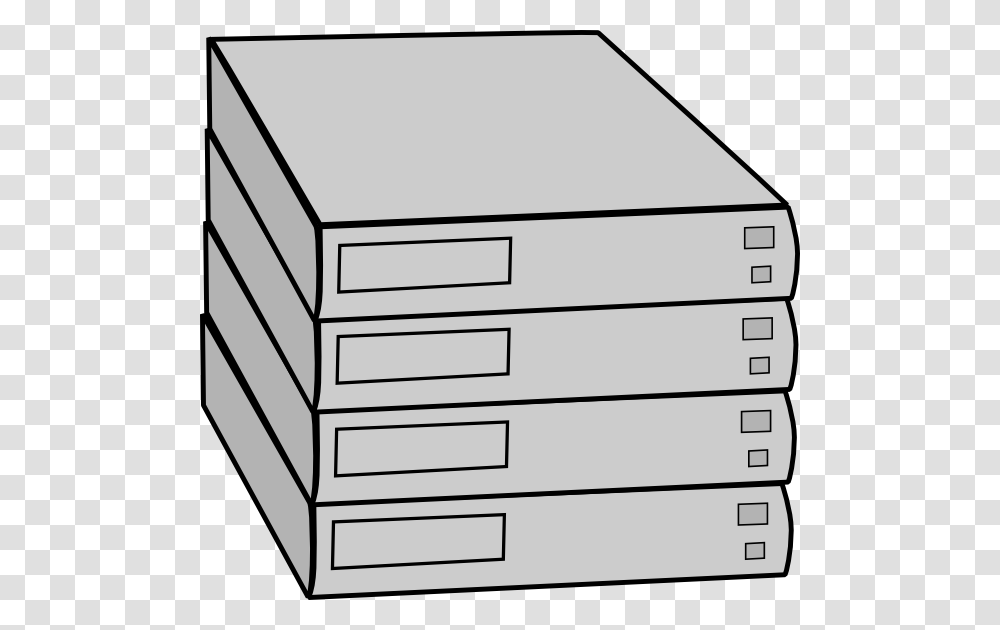Stacked Servers Without Rack Clip Art, Furniture, Drawer, Cabinet, Mailbox Transparent Png