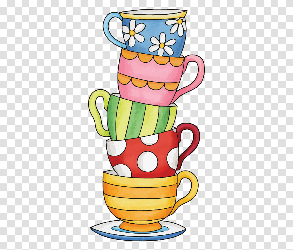 Stacked Tea Cup Clip Art, Coffee Cup, Food, Pottery Transparent Png