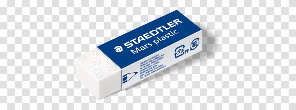 Staedtler Mars Plastic Eraser Staedtler Eraser, Rubber Eraser, Text, Business Card, Paper Transparent Png