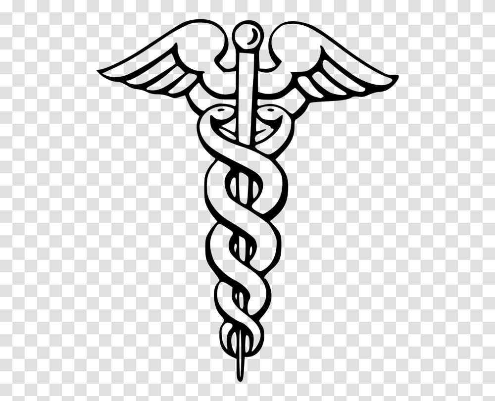 Staff Of Hermes Caduceus As A Symbol Of Medicine Rod Of Asclepius, Gray, World Of Warcraft Transparent Png