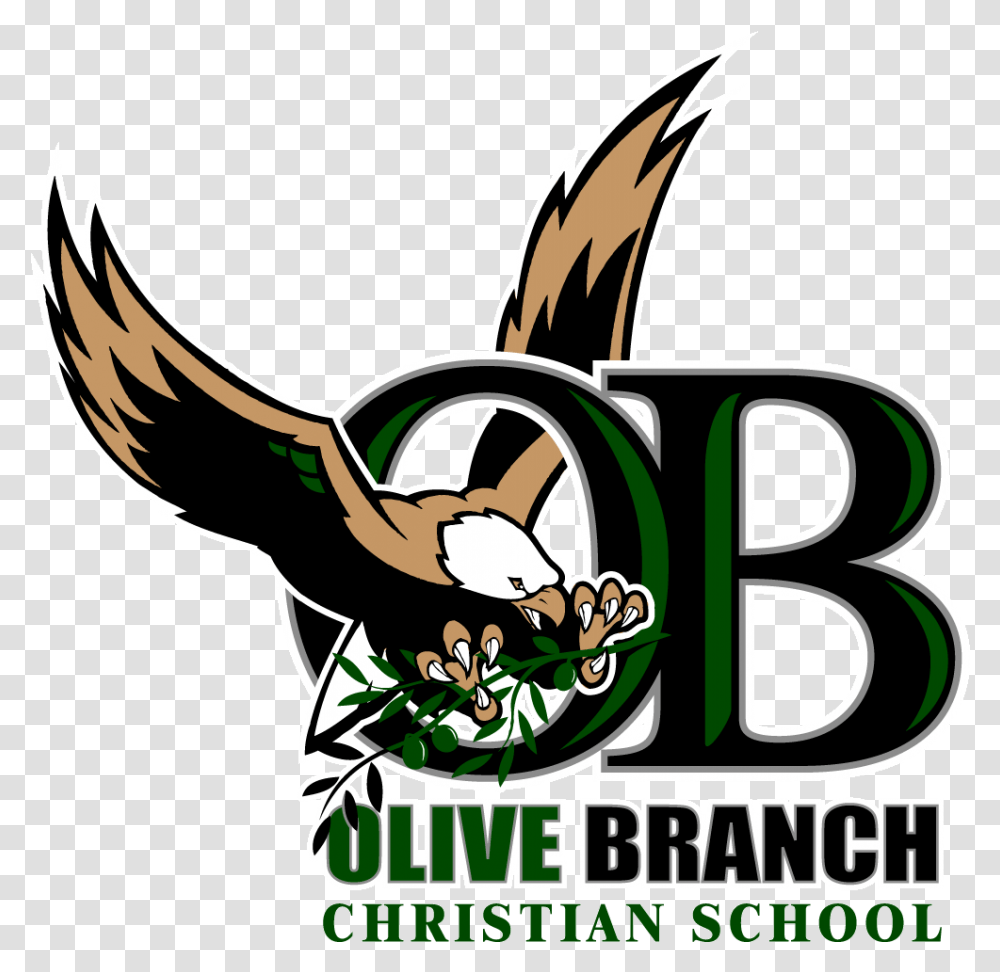 Staff Olive Branch Christian School Logo, Symbol, Trademark, Animal, Mammal Transparent Png