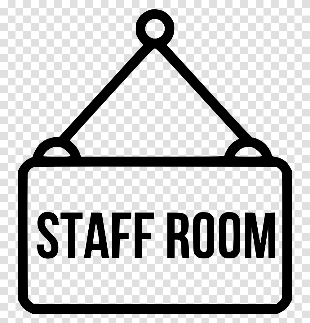 Staff Room Board School Nameplate Plate Study Icon Free, Shovel, Tool, Triangle Transparent Png