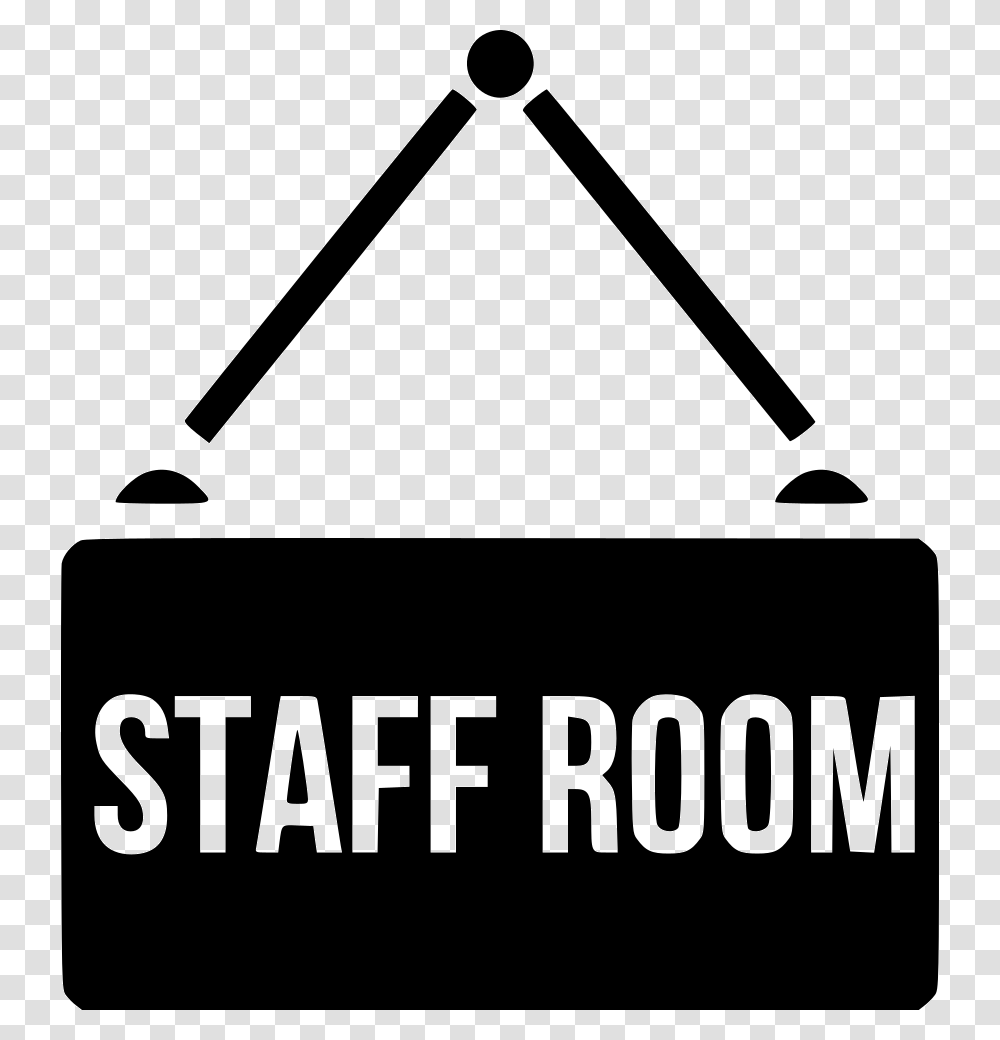 Staff Room Board School Nameplate Plate Study Staff Room Font, Triangle, Stencil Transparent Png