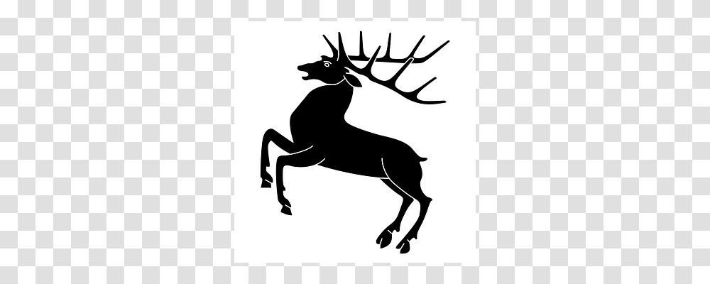 Stag Wildlife, Animal, Mammal, Silhouette Transparent Png