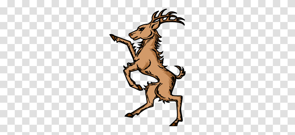 Stag Clipart Heraldic, Animal, Person, Human, Dragon Transparent Png