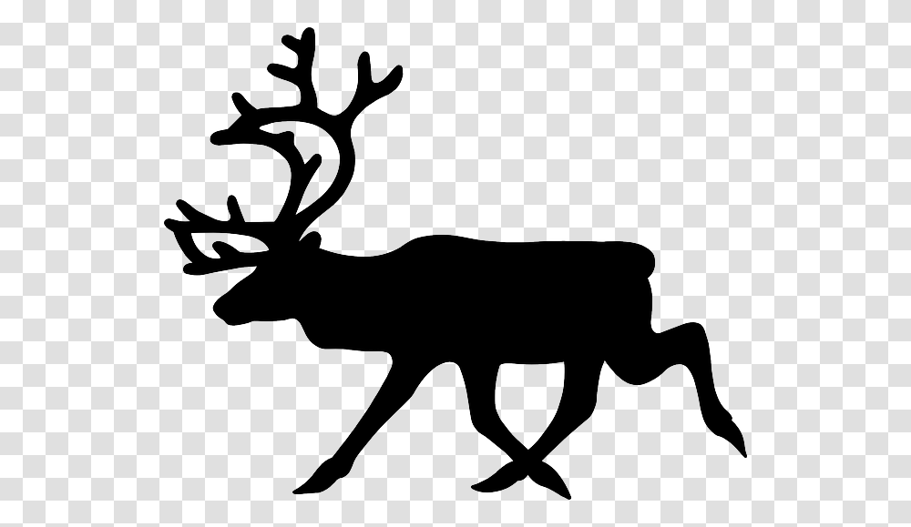 Stag Moose Elk Deer Animal Mammal Black And White Reindeer, Antelope, Wildlife, Silhouette, Dog Transparent Png