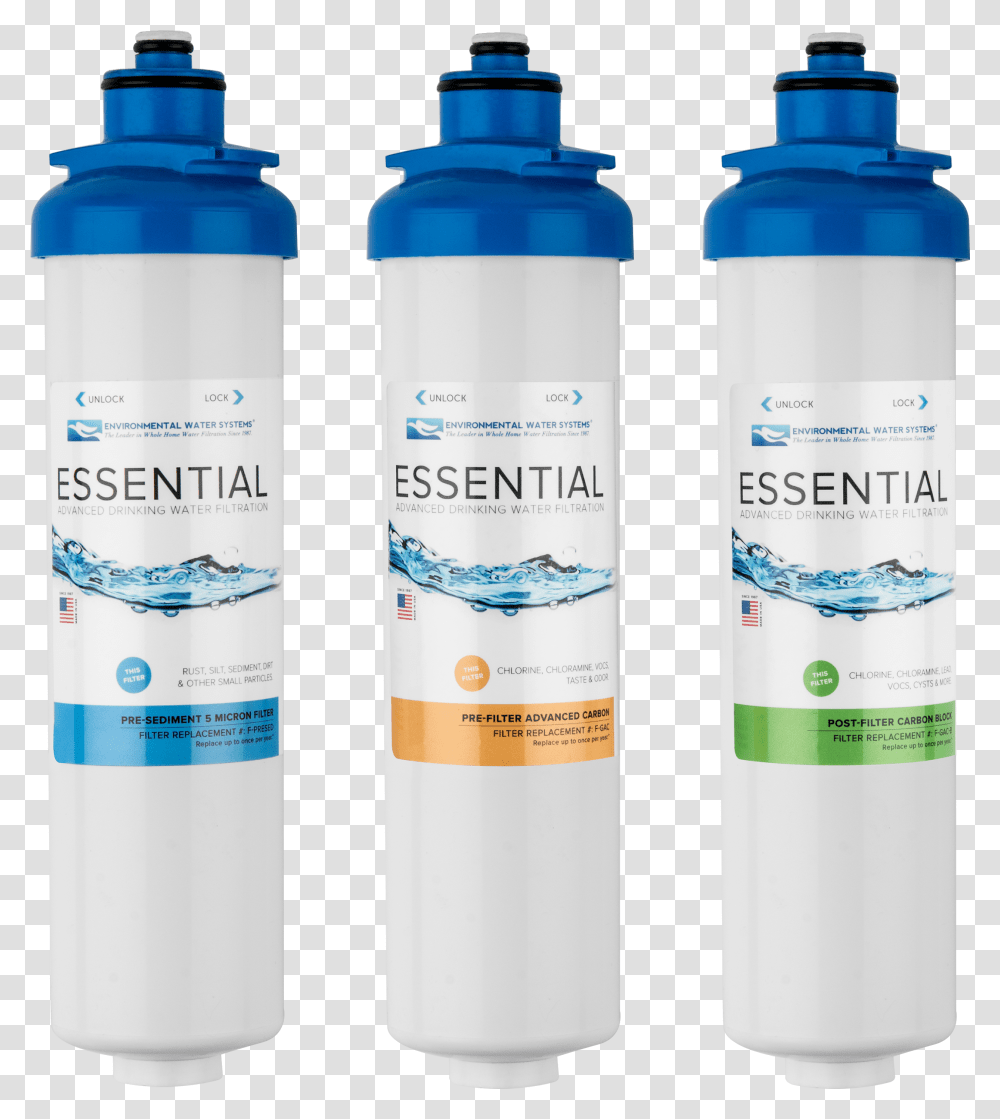 Stage Reverse Osmosis Replacement Filters, Shaker, Bottle, Shampoo, Aluminium Transparent Png