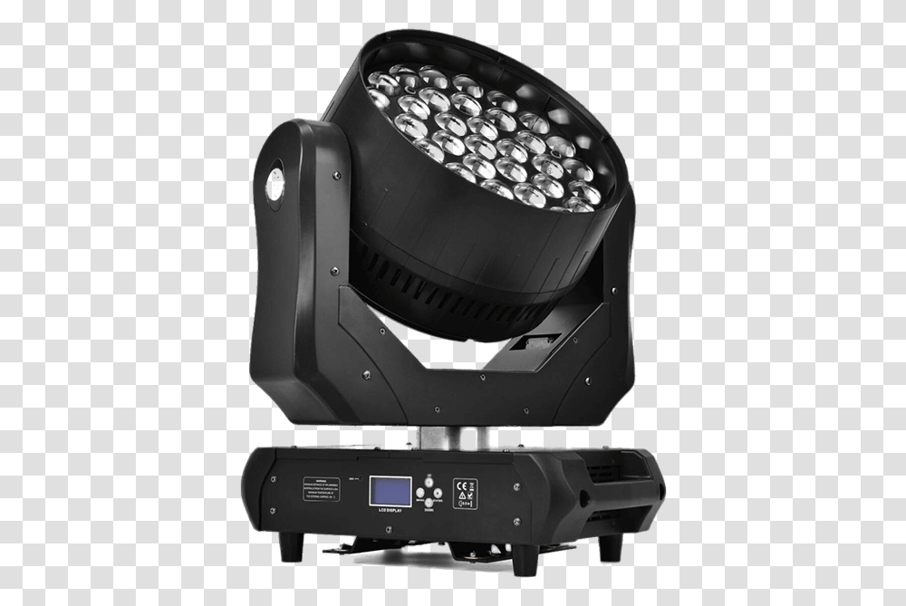 Stage Wash Lighting Led Moving Head Zoom 37x15w Rgbw Electronics, Camera, Projector, Wristwatch, Video Camera Transparent Png