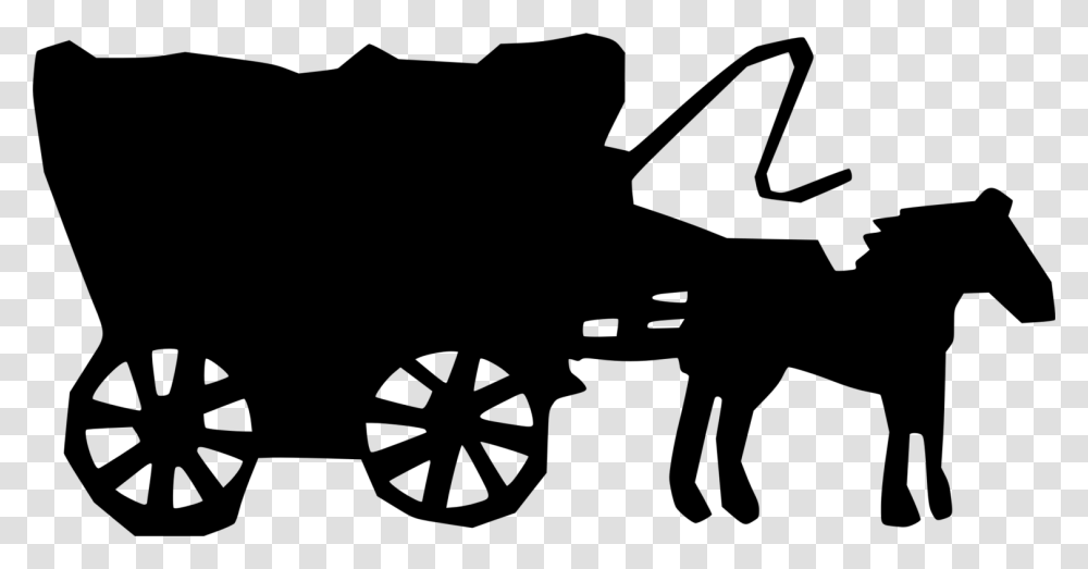 Stagecoach Horse Drawing American Frontier Carriage Free, Gray, World Of Warcraft Transparent Png
