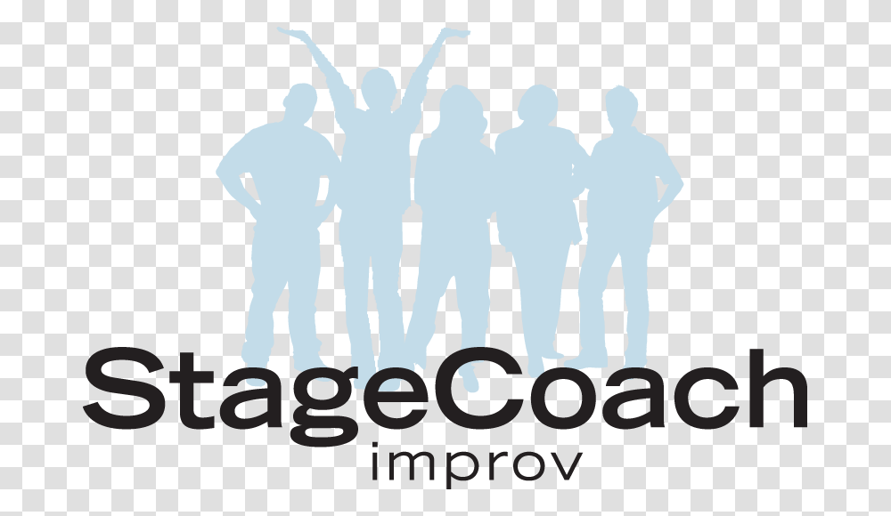 Stagecoach Improv Poster, Person, Silhouette, Crowd, People Transparent Png