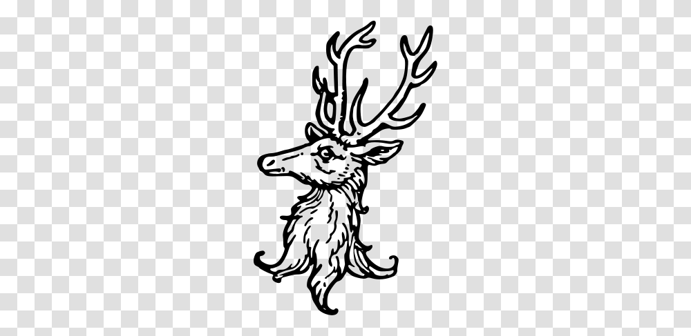 Stags Head Erased, Gray, World Of Warcraft Transparent Png