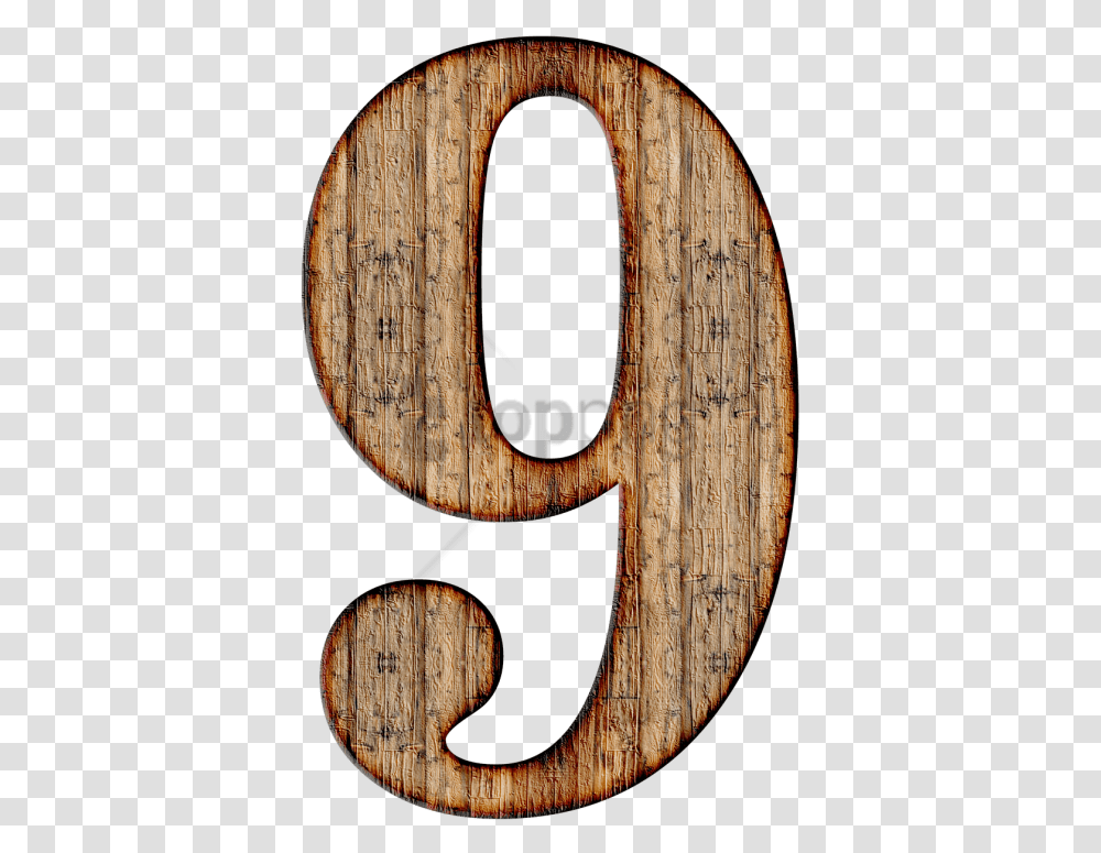 Stain Numero 9 Madera, Alphabet, Lamp, Number Transparent Png