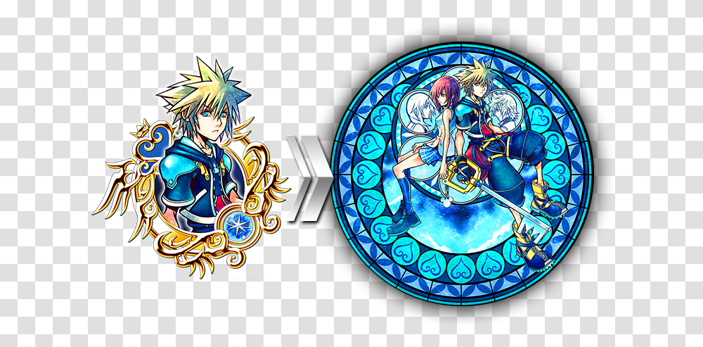 Stained Glass 8 Exp Kingdom Hearts Xux Media & Press Stained Glass Kingdom Hearts Union X, Person, Human Transparent Png