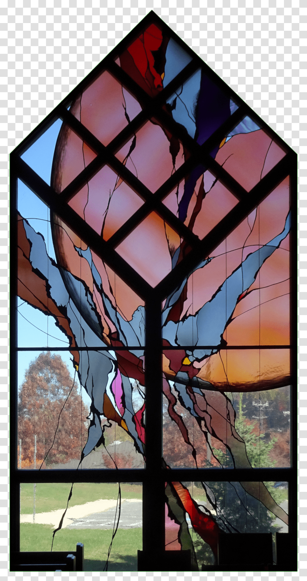 Stained Glass, Modern Art, Building, Architecture Transparent Png