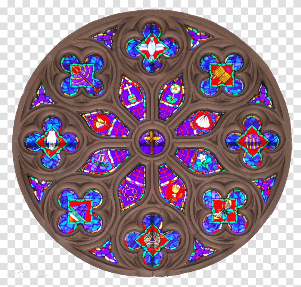 Stained Glass, Rug, Ornament, Pattern Transparent Png