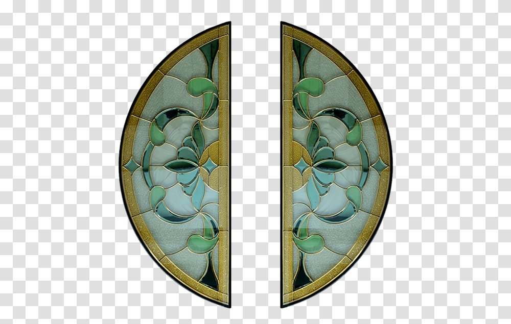 Stained Glass, Window, Turquoise Transparent Png