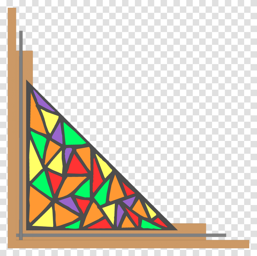 Stained Glass Border Clipart Stained Glass Border, Triangle, Kite Transparent Png
