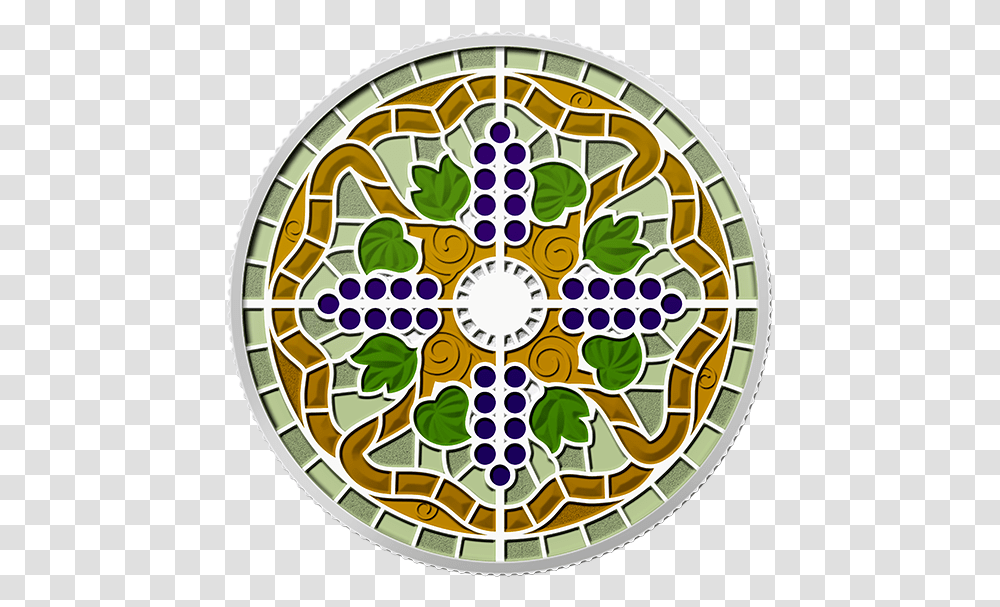 Stained Glass Coin, Mosaic, Tile, Clock Tower Transparent Png