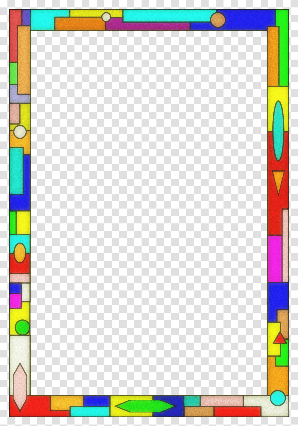 Stained Glass Frame Clipart, Modern Art Transparent Png