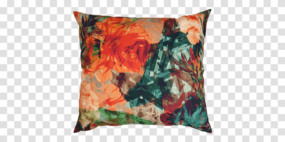 Stained Glass Garden Scatter Cushion Cushion, Pillow, Painting Transparent Png