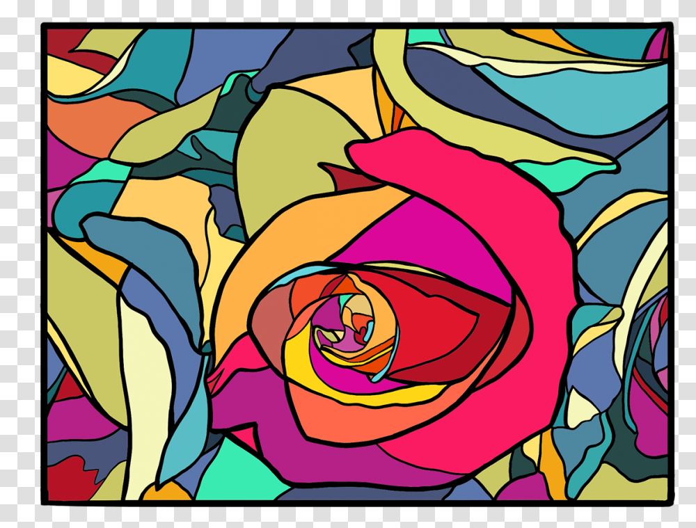 Stained Glass, Painting, Spiral Transparent Png