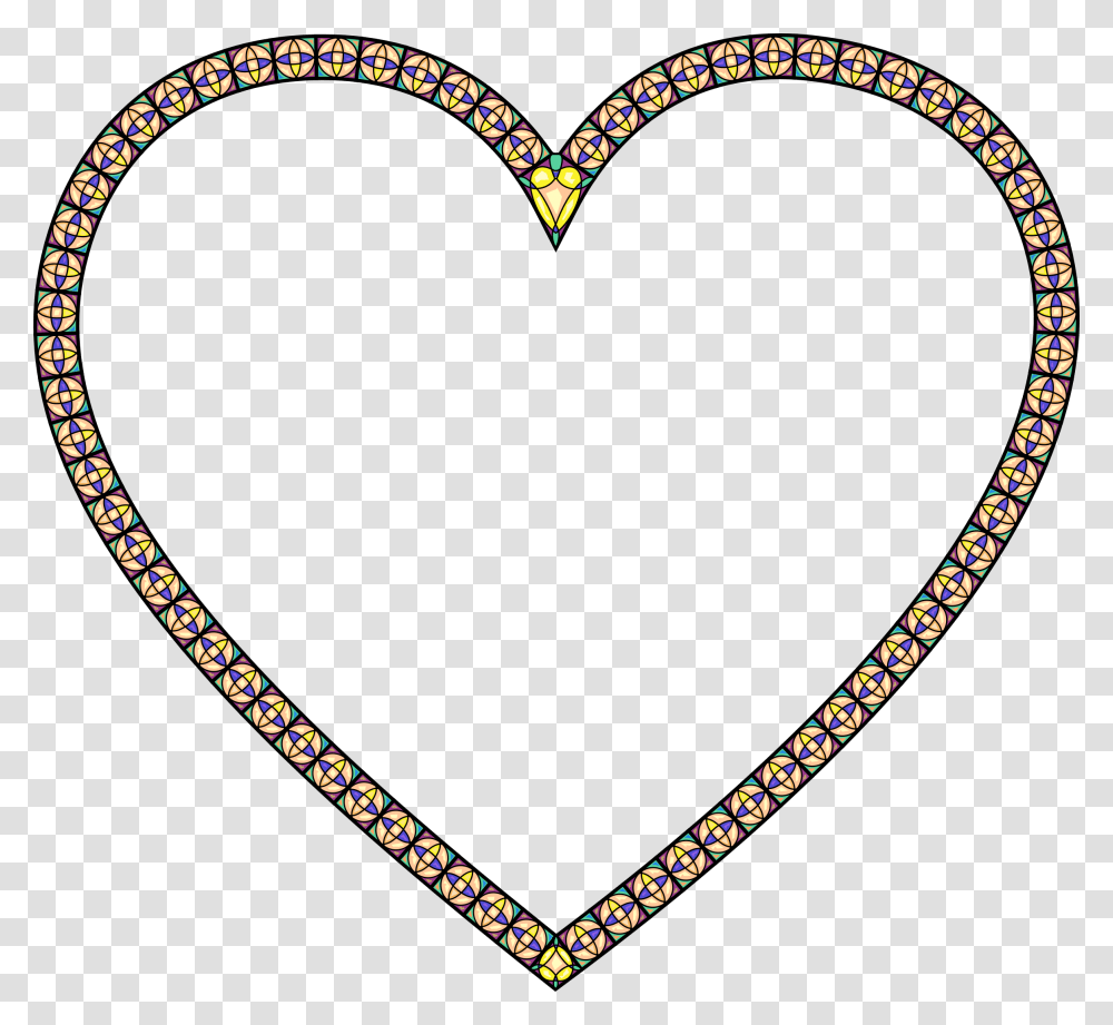 Stained Glass Heart 2 Clip Arts Clip Art, Necklace, Jewelry, Accessories, Accessory Transparent Png