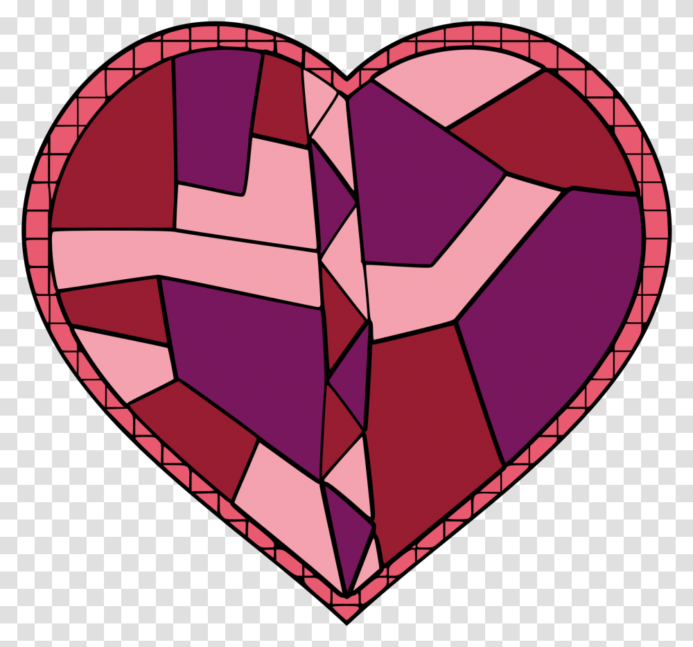 Stained Glass Heart Clip Art Library Girly, Armor, Soccer Ball, Football, Team Sport Transparent Png