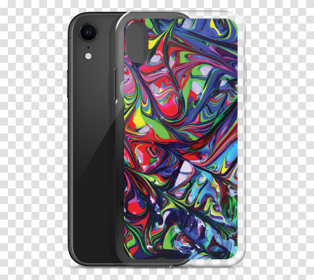 Stained Glass Mockup Case With Phone Black Iphone Xr, Electronics, Mobile Phone, Cell Phone Transparent Png