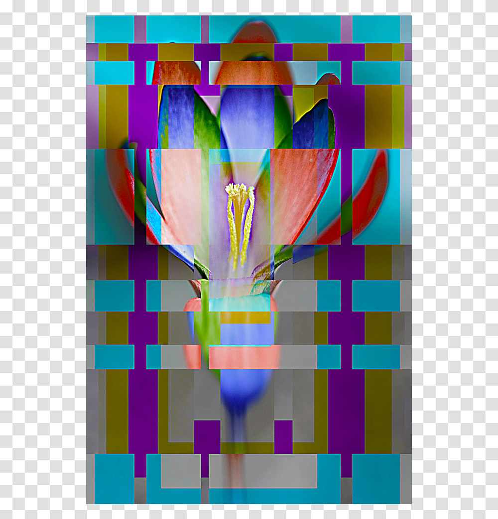 Stained Glass, Modern Art, Purple, Poster Transparent Png