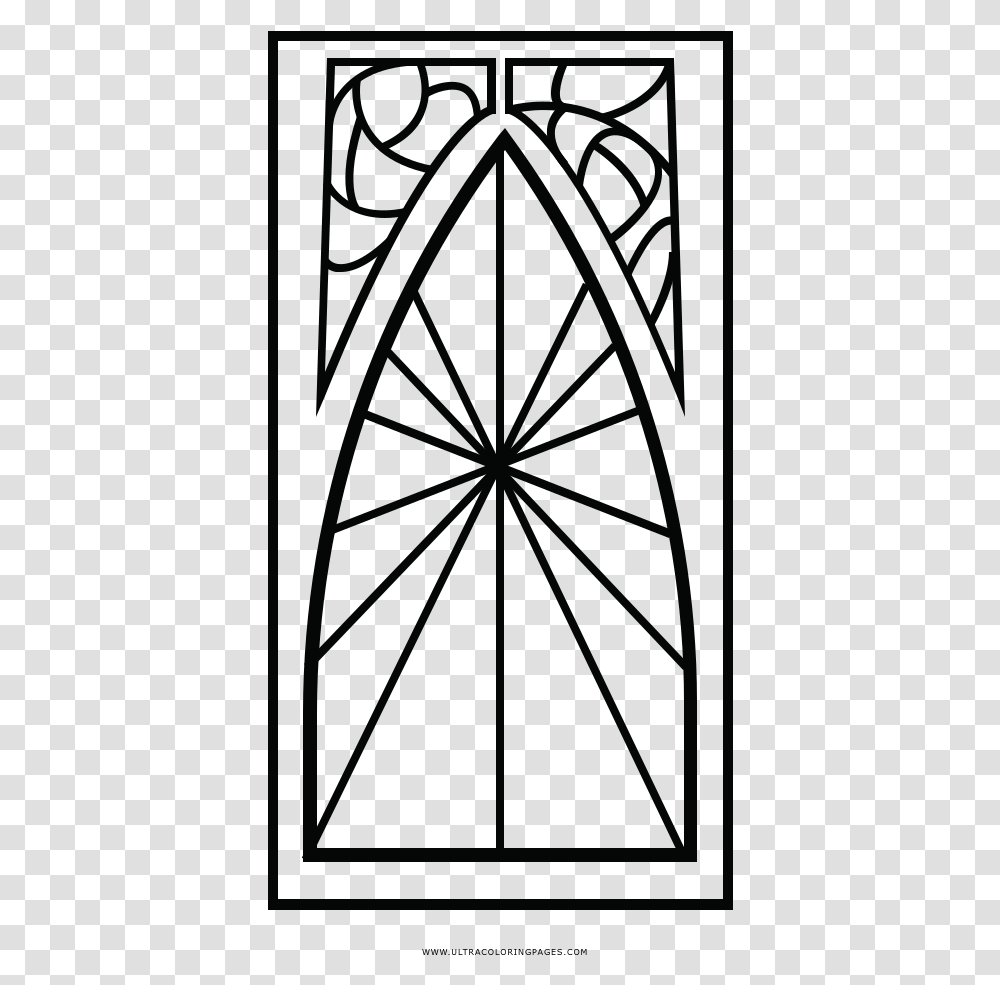 Stained Glass Window Coloring, Architecture, Building, Lighting, Night Transparent Png