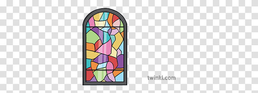 Stained Glass Window Filled In Vertical, Art Transparent Png