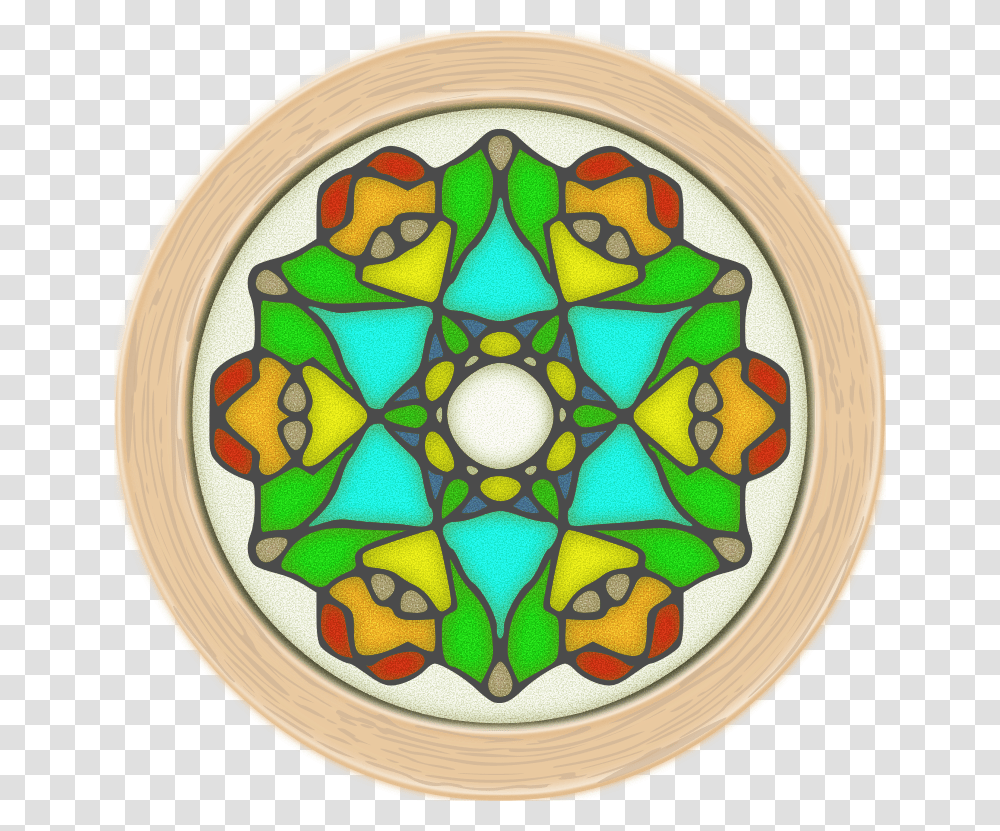 Stained Glass Window Stained Glass, Pattern, Ornament, Fractal Transparent Png